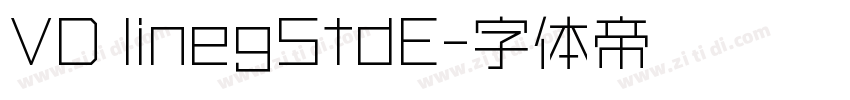 VD linegStdE字体转换
